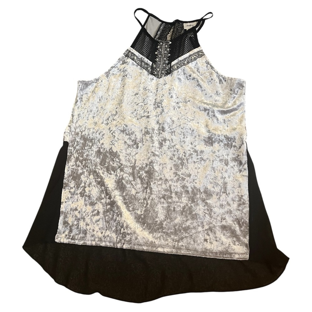 Whimsical goth fairy Black and Gray Top